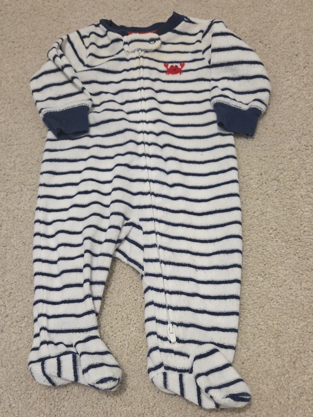 Carter's Terry Cloth Sleeper 3 Months